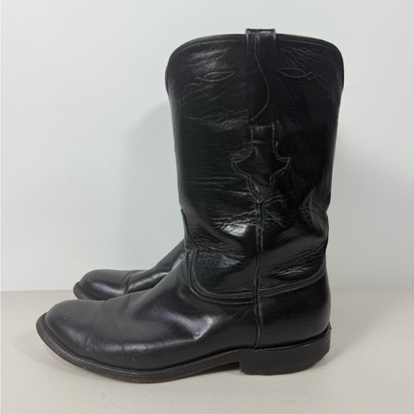 Lucchese Classic Black Leather Men's Boots